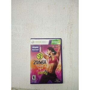 Zumba Fitness (Microsoft Xbox 360, 2010) Complete Tested Working No Scratches